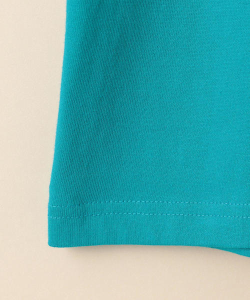 HANES(ヘインズ)の「【キッズ】〔別注〕Hanes(ヘインズ)BEEFY Tシャツロングスリーブ(Tシャツ/カットソー・キッズ・グレー/ベージュ/ライトブルー/ダークグリーン・110cm/120cm/130cm/100cm)」の8枚目の写真