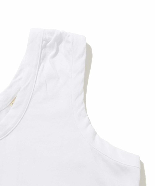Levi's Made & Crafted（リーバイスメイドアンドクラフテッド）の「LEVI'S(R) MADE & CRAFTED(R) ノースリーブトップス BRIGHT WHITE（タンクトップ・レディース・マルチ・S/XS）」の4枚目の写真
