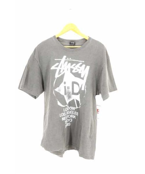 【国内発送・関税なし】Stussy クルーネック長袖Tシャツ ステューシー STUSSY Tシャツ クルーネック 長袖 ロゴ L 緑 /YW