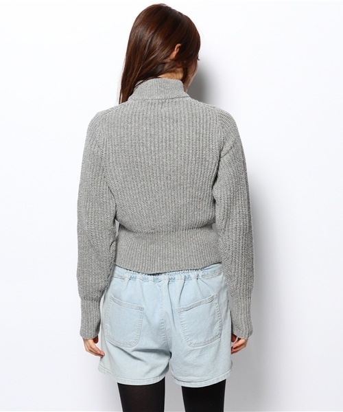 Kastane（カスタネ）の「リブタートルPO（ニット/セーター・レディース・グレー/アイボリー・FREE）」の5枚目の写真