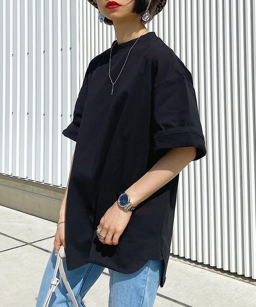 PAGEBOY(ページボーイ)の「【WEB限定】BIGシルエットTシャツ(Tシャツ/カットソー)」|ブラック
