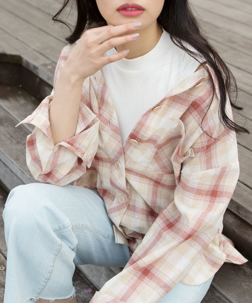 Luz Llena（ラズレナ）の「ハイネックテレコリブノースリーブTOPS（Tシャツ/カットソー・レディース・ホワイト/ブラック/その他・MEDIUM）」の6枚目の写真