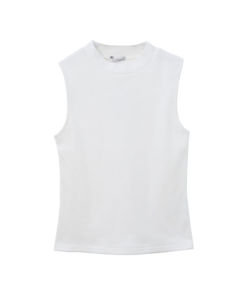 Luz Llena（ラズレナ）の「ハイネックテレコリブノースリーブTOPS（Tシャツ/カットソー・レディース・ホワイト/ブラック/その他・MEDIUM）」の8枚目の写真