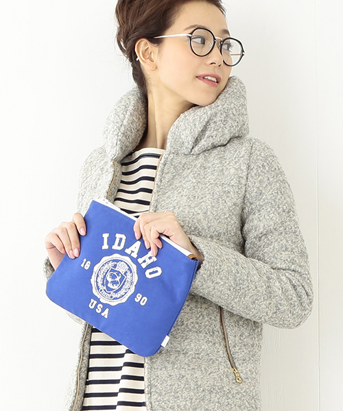 Ray BEAMS（レイビームス）の「◎Ray BEAMS / スウェット クラッチバッグ（クラッチバッグ・レディース・グレー/グリーン/ブルー/ネイビー・ONE SIZE）」の4枚目の写真