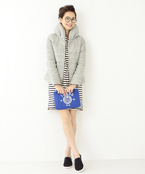 Ray BEAMS（レイビームス）の「◎Ray BEAMS / スウェット クラッチバッグ（クラッチバッグ・レディース・グレー/グリーン/ブルー/ネイビー・ONE SIZE）」の14枚目の写真