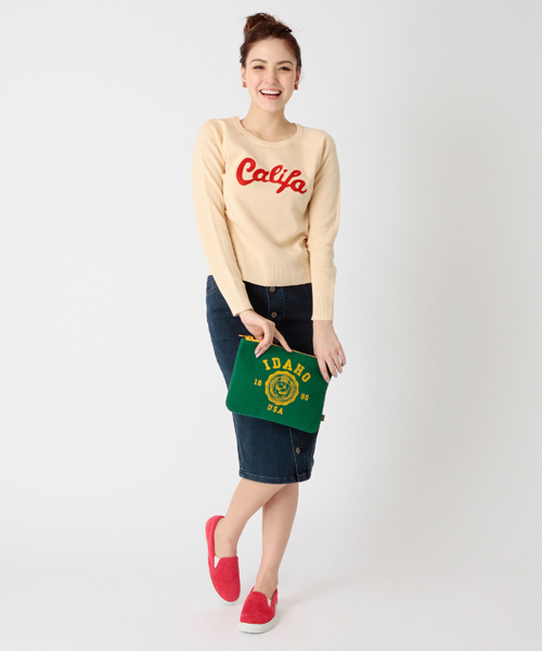 Ray BEAMS（レイビームス）の「◎Ray BEAMS / スウェット クラッチバッグ（クラッチバッグ・レディース・グレー/グリーン/ブルー/ネイビー・ONE SIZE）」の18枚目の写真