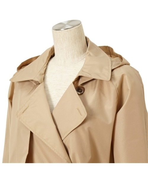 美品 Paradisole レインコート トレンチコート クリームベージュ Francfranc（フランフラン）の「アネロ レイントレンチコート ベージュ