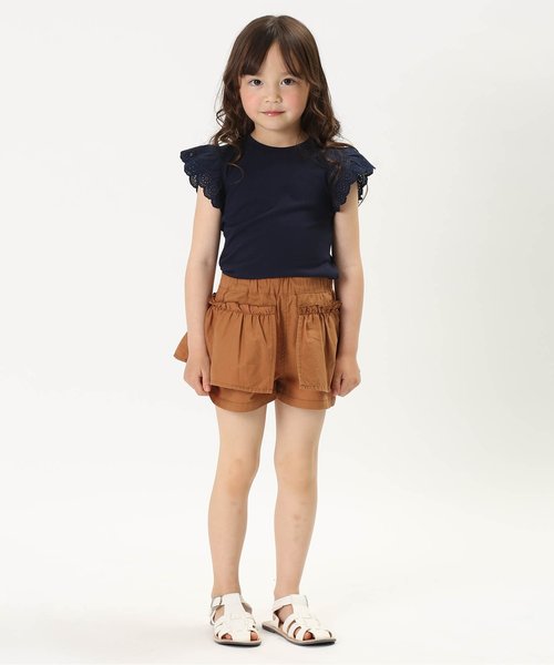 apres les cours(アプレレクール)の「フリルキュロットパンツ(その他パンツ・キッズ・ブラウン/ドット/その他3・130/110/100/120/90/80/140)」の11枚目の写真