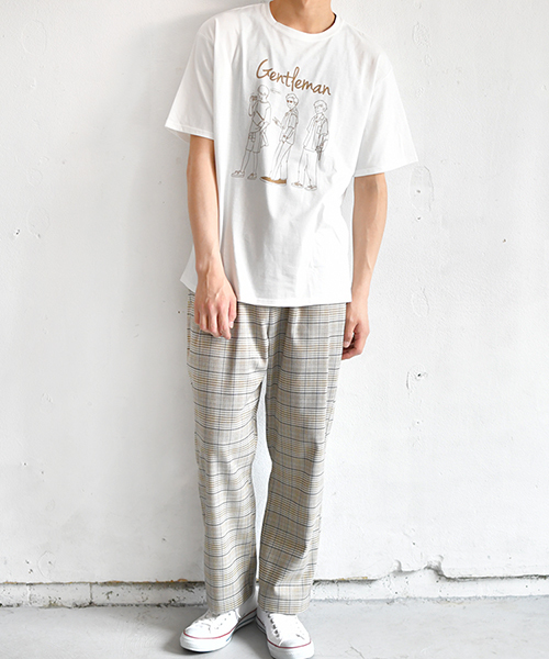 PairPair（ペアペア）の「男の子＆女の子アソートプリントTシャツ(ユニセックスアイテム)（Tシャツ/カットソー・レディース・ベージュ/ホワイト/ネイビー/ブルー/ライトベージュ/ホワイト系その他・FREE）」の14枚目の写真