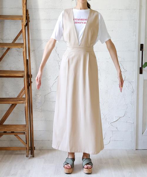 Doula Doula(ドゥーラドゥーラ)の「2WAYウエストリボン オールインワン サロペット ワンピース(ワンピース・レディース・ブラック/ネイビー/ブルー系その他/ベージュ/カーキ/グリーン系その他/ブラック系その他/ベージュ系その他・FREE)」の18枚目の写真