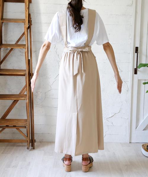 Doula Doula(ドゥーラドゥーラ)の「2WAYウエストリボン オールインワン サロペット ワンピース(ワンピース・レディース・ブラック/ネイビー/ブルー系その他/ベージュ/カーキ/グリーン系その他/ブラック系その他/ベージュ系その他・FREE)」の21枚目の写真