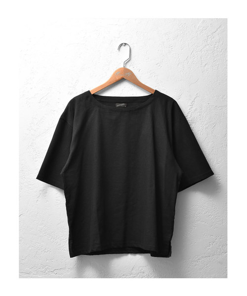 MinoriTY(マイノリティ)の「綿麻ビッグシルエットプルオーバーシャツ(Tシャツ/カットソー・メンズ・ブラック/ベージュ/ネイビー/カーキ/チャコール・M/L)」の18枚目の写真