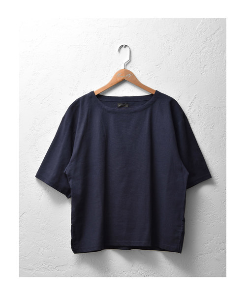 MinoriTY(マイノリティ)の「綿麻ビッグシルエットプルオーバーシャツ(Tシャツ/カットソー・メンズ・ブラック/ベージュ/ネイビー/カーキ/チャコール・M/L)」の11枚目の写真