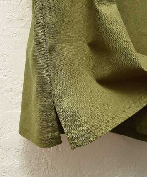 MinoriTY(マイノリティ)の「綿麻ビッグシルエットプルオーバーシャツ(Tシャツ/カットソー・メンズ・ブラック/ベージュ/ネイビー/カーキ/チャコール・M/L)」の15枚目の写真