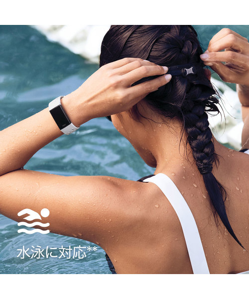 Fitbit（フィットビット）の「【Fitbit】フィットビット フィットネストラッカー charge3（アナログ腕時計・レディース・ブラック/ブルーグレー・FREE）」の13枚目の写真