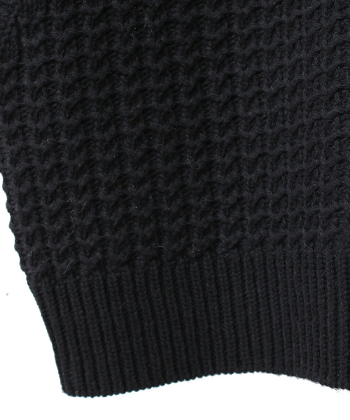 CLANE（クラネ）の「クラネ CLANE / ケーブルニットベスト CABLE KNIT VEST（ベスト・レディース・アイボリー/ブラック/カーキ・1/2）」の8枚目の写真