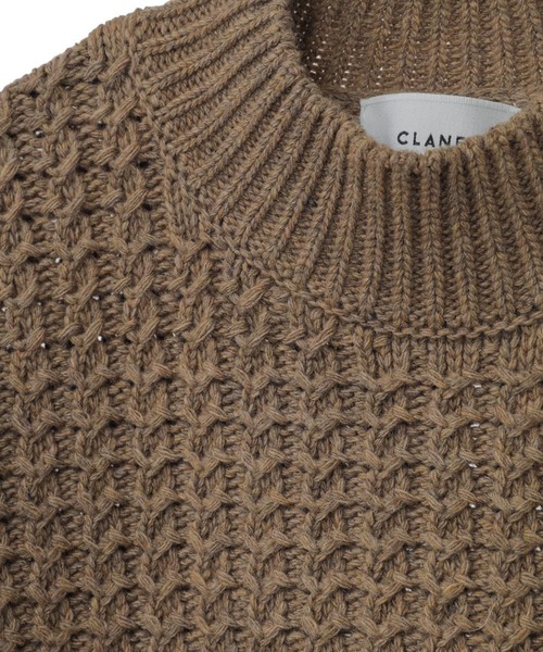 CLANE（クラネ）の「クラネ CLANE / ケーブルニットベスト CABLE KNIT VEST（ベスト・レディース・アイボリー/ブラック/カーキ・1/2）」の13枚目の写真