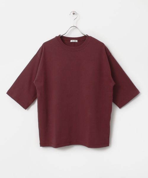 FORK&SPOON(フォークアンドスプーン)の「FORK&SPOON ヘビーウェイト天竺 5分袖Tシャツ(Tシャツ/カットソー・メンズ・ベージュ/バーガンディー・4/5)」の11枚目の写真