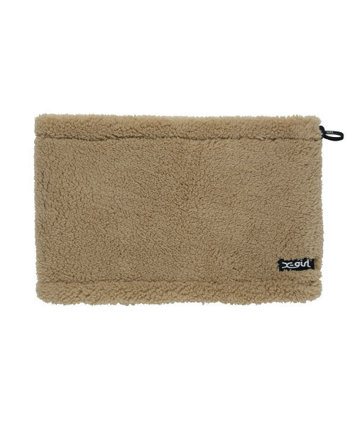 X-girl（エックスガール）の「FLUFFY NECK WARMER（ネックウォーマー/スヌード・レディース・ホワイト/マルチ/ブラック/ベージュ/レッド/パープル・ONE SIZE）」の4枚目の写真