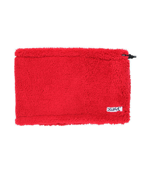 X-girl（エックスガール）の「FLUFFY NECK WARMER（ネックウォーマー/スヌード・レディース・ホワイト/マルチ/ブラック/ベージュ/レッド/パープル・ONE SIZE）」の5枚目の写真