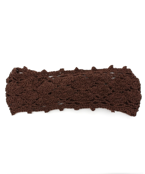 チチカカ（チチカカ）の「コットンニットプレーンヘアバンド（ヘアバンド・レディース・ブラウン/ベージュ/ライトグリーン/ブルーグリーン/レッド/オレンジ・FREE）」の2枚目の写真