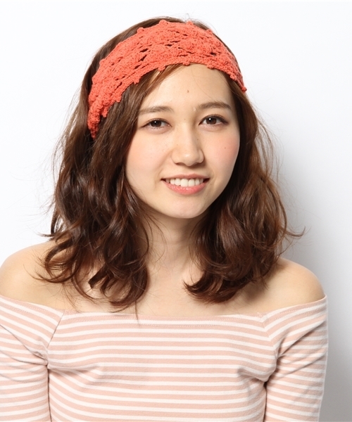 チチカカ（チチカカ）の「コットンニットプレーンヘアバンド（ヘアバンド・レディース・ブラウン/ベージュ/ライトグリーン/ブルーグリーン/レッド/オレンジ・FREE）」の7枚目の写真