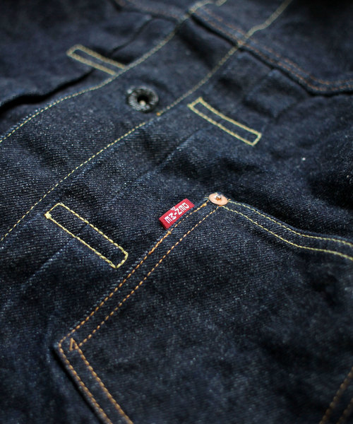 Denime（ドゥニーム）の「【MADE IN JAPAN】14.5oz ルーズ 1ST デニムジャケット WW2（デニムジャケット・メンズ・インディゴブルー・SMALL/MEDIUM/LARGE/X-LARGE）」の4枚目の写真