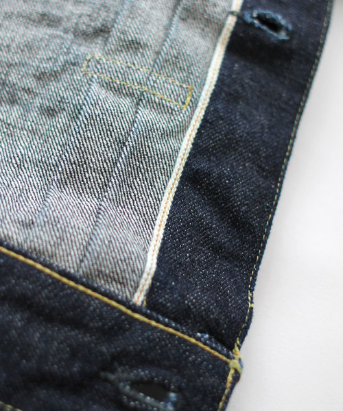 Denime（ドゥニーム）の「【MADE IN JAPAN】14.5oz ルーズ 1ST デニムジャケット WW2（デニムジャケット・メンズ・インディゴブルー・SMALL/MEDIUM/LARGE/X-LARGE）」の6枚目の写真