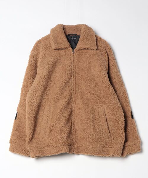STYLEBLOCK（スタイルブロック）の「バックロゴビッグシルエットシープボアブルゾン（ブルゾン・メンズ・ベージュ/タン/ブラック・M/L）」の3枚目の写真