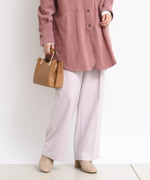 DouDou(ドゥドゥ)の「NEWウールライクセンプレ2(その他パンツ・レディース・ブラウン/ピンク/サックスブルー/グリーン/ピンク系その他・38/36)」の5枚目の写真