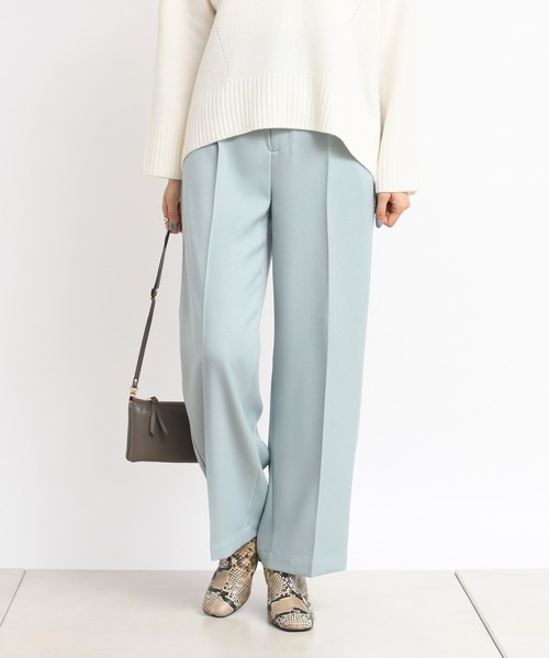 DouDou(ドゥドゥ)の「NEWウールライクセンプレ2(その他パンツ・レディース・ブラウン/ピンク/サックスブルー/グリーン/ピンク系その他・38/36)」の1枚目の写真