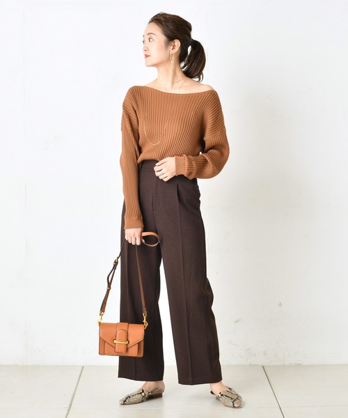 DouDou(ドゥドゥ)の「NEWウールライクセンプレ2(その他パンツ・レディース・ブラウン/ピンク/サックスブルー/グリーン/ピンク系その他・38/36)」の19枚目の写真