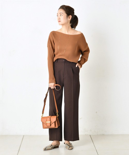 DouDou(ドゥドゥ)の「NEWウールライクセンプレ2(その他パンツ・レディース・ブラウン/ピンク/サックスブルー/グリーン/ピンク系その他・38/36)」の6枚目の写真