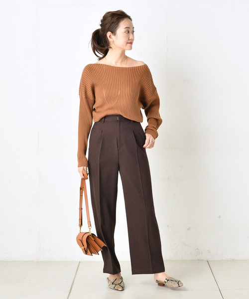 DouDou(ドゥドゥ)の「NEWウールライクセンプレ2(その他パンツ・レディース・ブラウン/ピンク/サックスブルー/グリーン/ピンク系その他・38/36)」の13枚目の写真