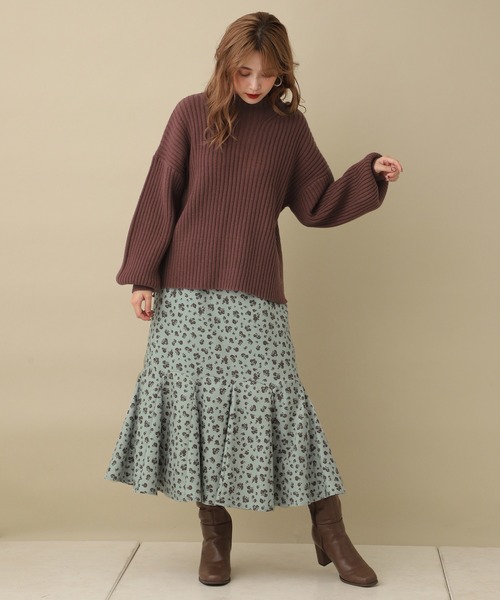one after another NICE CLAUP（ワンアフターアナザーナイスクラップ）の「切替えマーメイドスカート（スカート・レディース・ライトグレー/ブラウン/ブラウン系その他/カーキ/グリーン系その他・FREE）」の9枚目の写真