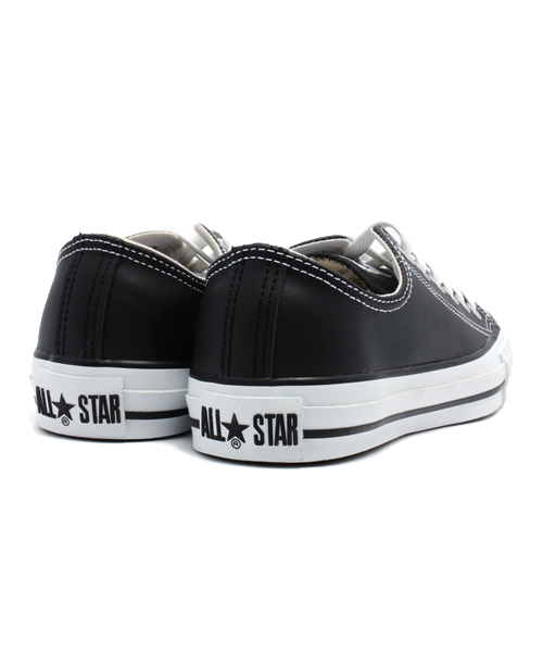 CONVERSE（コンバース）の「◆CONVERSE レザーオールスターOX（スニーカー・レディース・ホワイト/ブラック・24.5cm/25.5cm/23cm/24cm）」の3枚目の写真