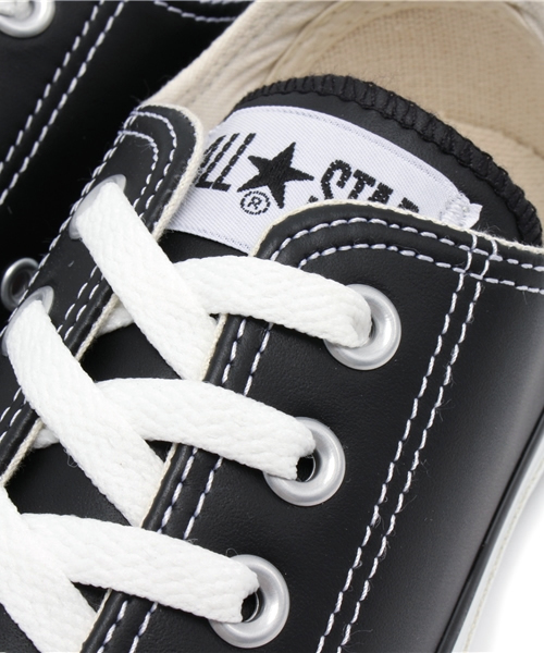 CONVERSE（コンバース）の「◆CONVERSE レザーオールスターOX（スニーカー・レディース・ホワイト/ブラック・24.5cm/25.5cm/23cm/24cm）」の5枚目の写真