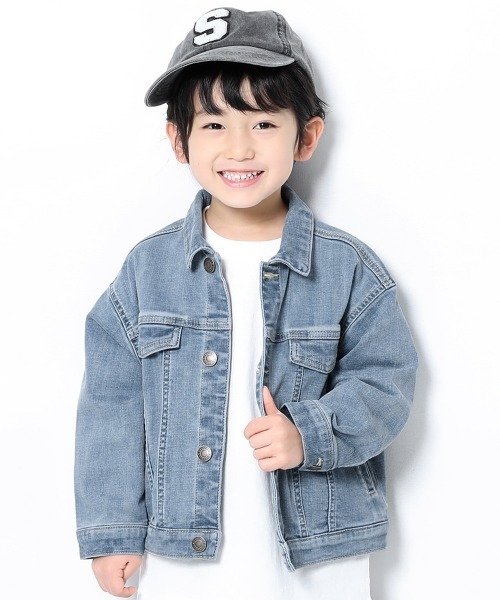 devirock(デビロック)の「デニムジャケット(デニムジャケット・キッズ・ネイビー/ブルー系その他・150cm/160cm/100cm/110cm/130cm/140cm/120cm)」の2枚目の写真