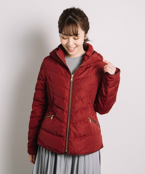 miniyu（ミニュウ）の「グログランダウンJK(ag)（その他アウター・レディース・ライトグレー/ブラック/レッド/イエロー・M/L）」の4枚目の写真