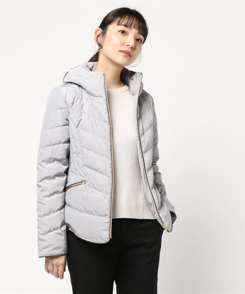 miniyu（ミニュウ）の「グログランダウンJK(ag)（その他アウター・レディース・ライトグレー/ブラック/レッド/イエロー・M/L）」の7枚目の写真