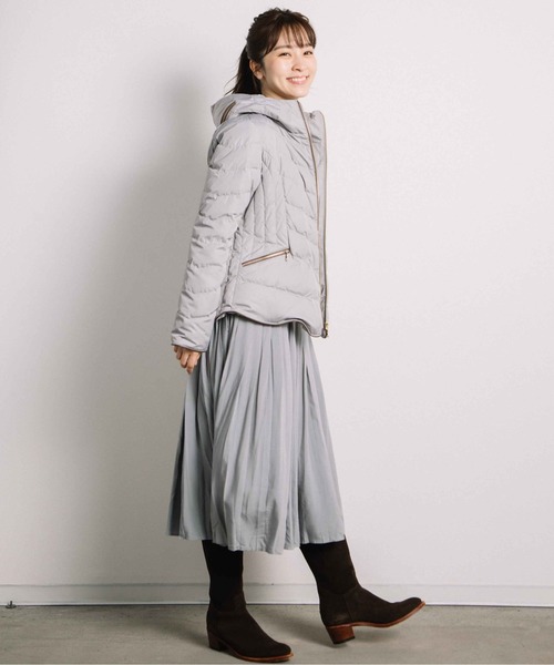 miniyu（ミニュウ）の「グログランダウンJK(ag)（その他アウター・レディース・ライトグレー/ブラック/レッド/イエロー・M/L）」の9枚目の写真