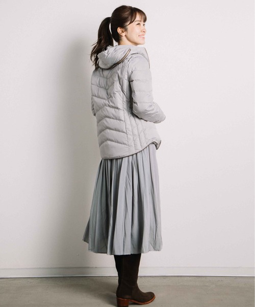 miniyu（ミニュウ）の「グログランダウンJK(ag)（その他アウター・レディース・ライトグレー/ブラック/レッド/イエロー・M/L）」の10枚目の写真