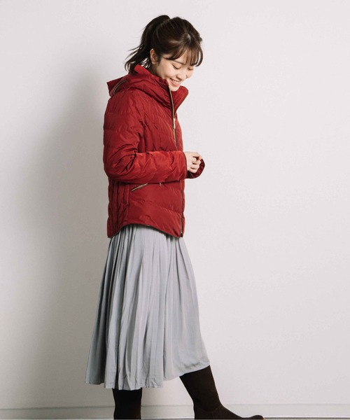 miniyu（ミニュウ）の「グログランダウンJK(ag)（その他アウター・レディース・ライトグレー/ブラック/レッド/イエロー・M/L）」の20枚目の写真