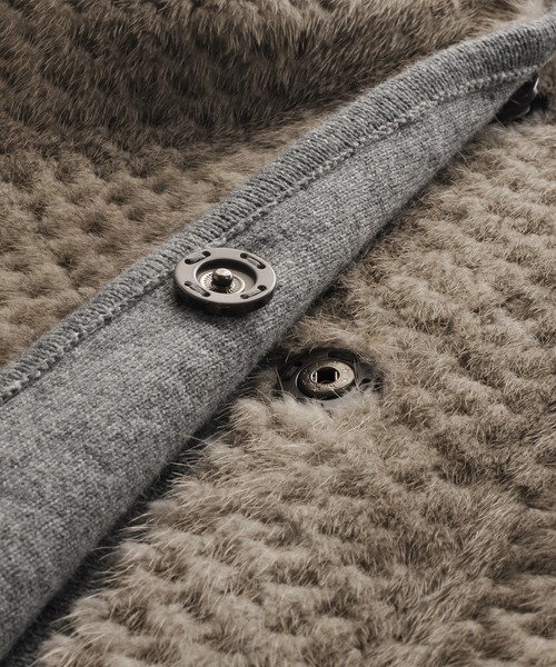 ミンクファー Sankyo アンゴラ混ニットベスト ベスト Sankyo トップス Shokai サンキョウショウカイ のファッション