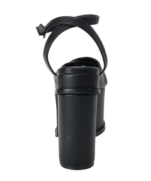 EMODA（エモダ）の「スクエアバルキーヒールサンダル（サンダル・レディース・キャメル/ブラック/ホワイト・SMALL/MEDIUM/LARGE）」の4枚目の写真