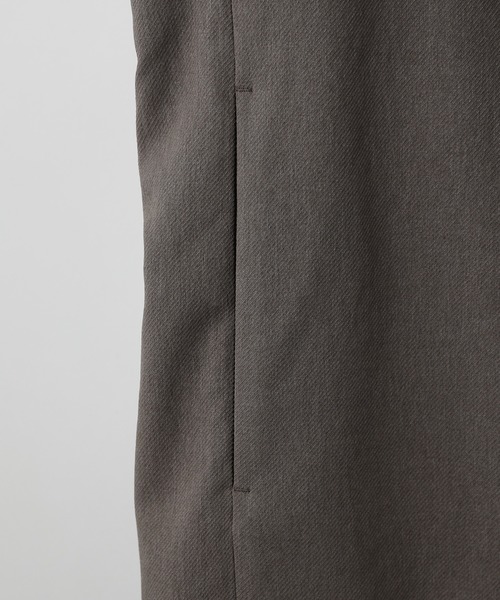 ADAM ET ROPE'(アダムエロペ)の「〈小松マテーレ〉杢カルゼ ノーカラージャケット/ストレッチ/ドライタッチ(ノーカラージャケット・メンズ・スミクロ/グレー/カーキ・M/S/L)」の11枚目の写真