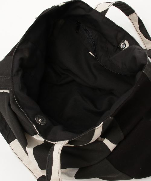 BARNDOOR(バーンドア)の「BARNDOOR/バーンドア 綿麻ドットBAG 1142083G BUR(トートバッグ・レディース・キナリ/グレー・FREE)」の3枚目の写真