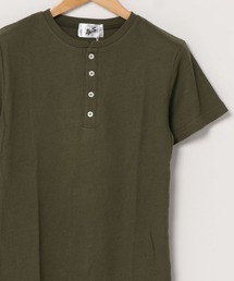 サーマル半袖ヘンリーネックTシャツ