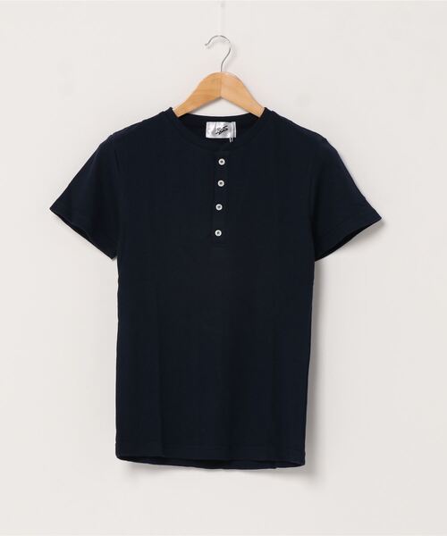 INNOCENT(イノセント)の「サーマル半袖ヘンリーネックTシャツ(Tシャツ/カットソー・レディース・グレー/サックスブルー/ピンク/ホワイト/カーキ/ブラック/ネイビー・MEDIUM/LARGE/X-LARGE)」の15枚目の写真