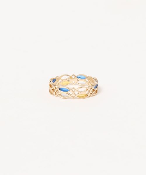 欧州航路(オウシュウコウロ)の「【欧州航路】ファルベリーリング(リング・レディース・ブルー/ピンク/イエロー・FREE)」の5枚目の写真